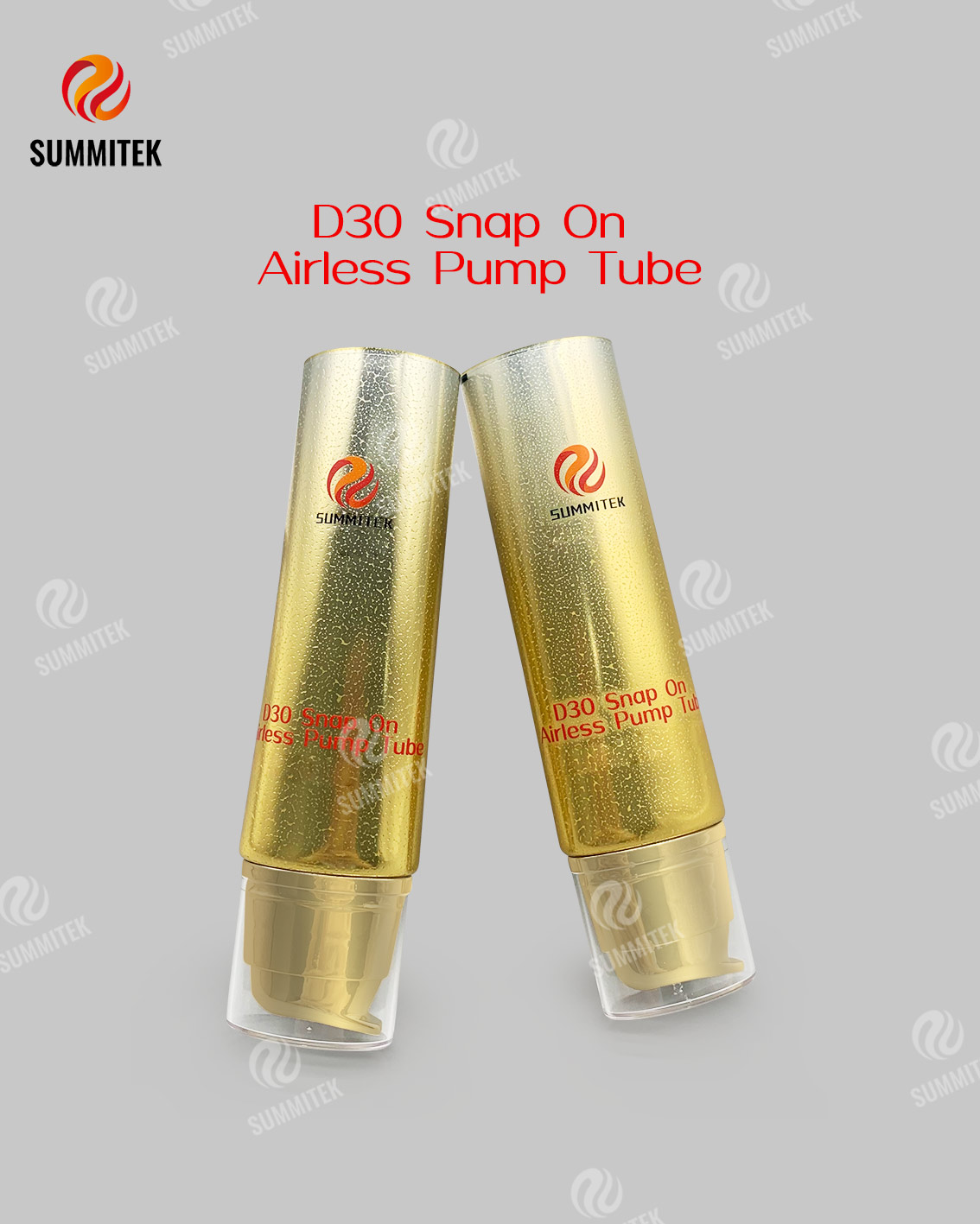 لوله پمپ D30 Snap On Airless | بسته بندی لوازم آرایشی پمپ خلاء