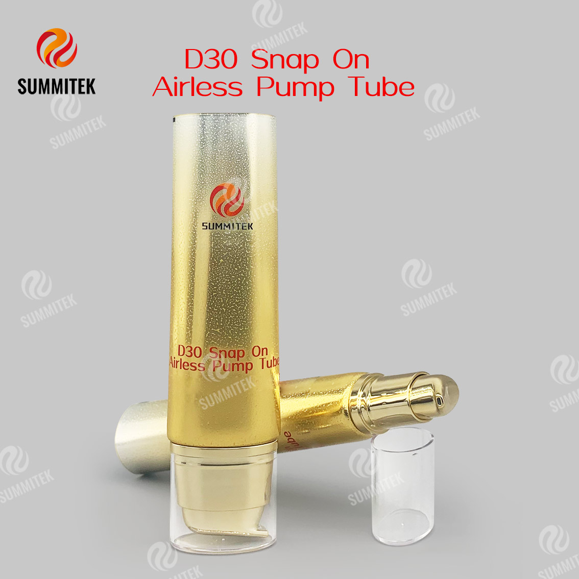 لوله پمپ D30 Snap On Airless | بسته بندی لوازم آرایشی پمپ خلاء