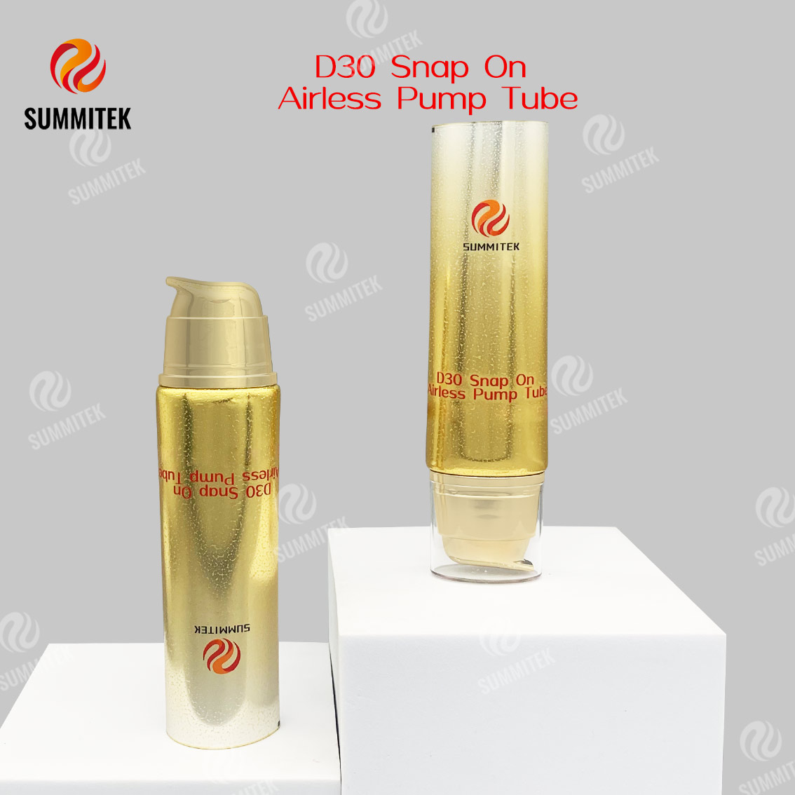 لوله پمپ D30 Snap On Airless | بسته بندی لوازم آرایشی پمپ خلاء