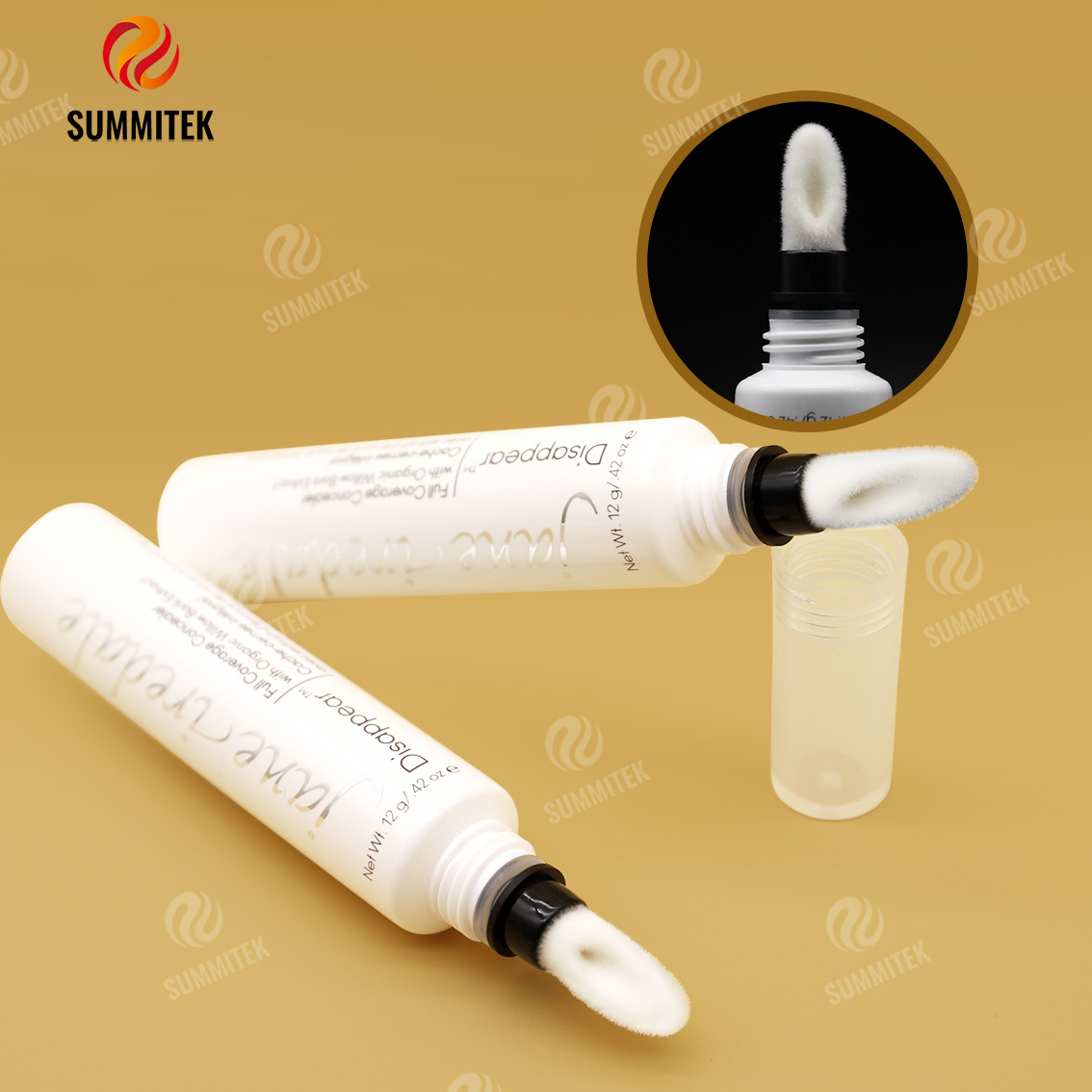 D19 Flocked Tip Tube | بسته بندی کانسیلر اپلیکاتور نرم
