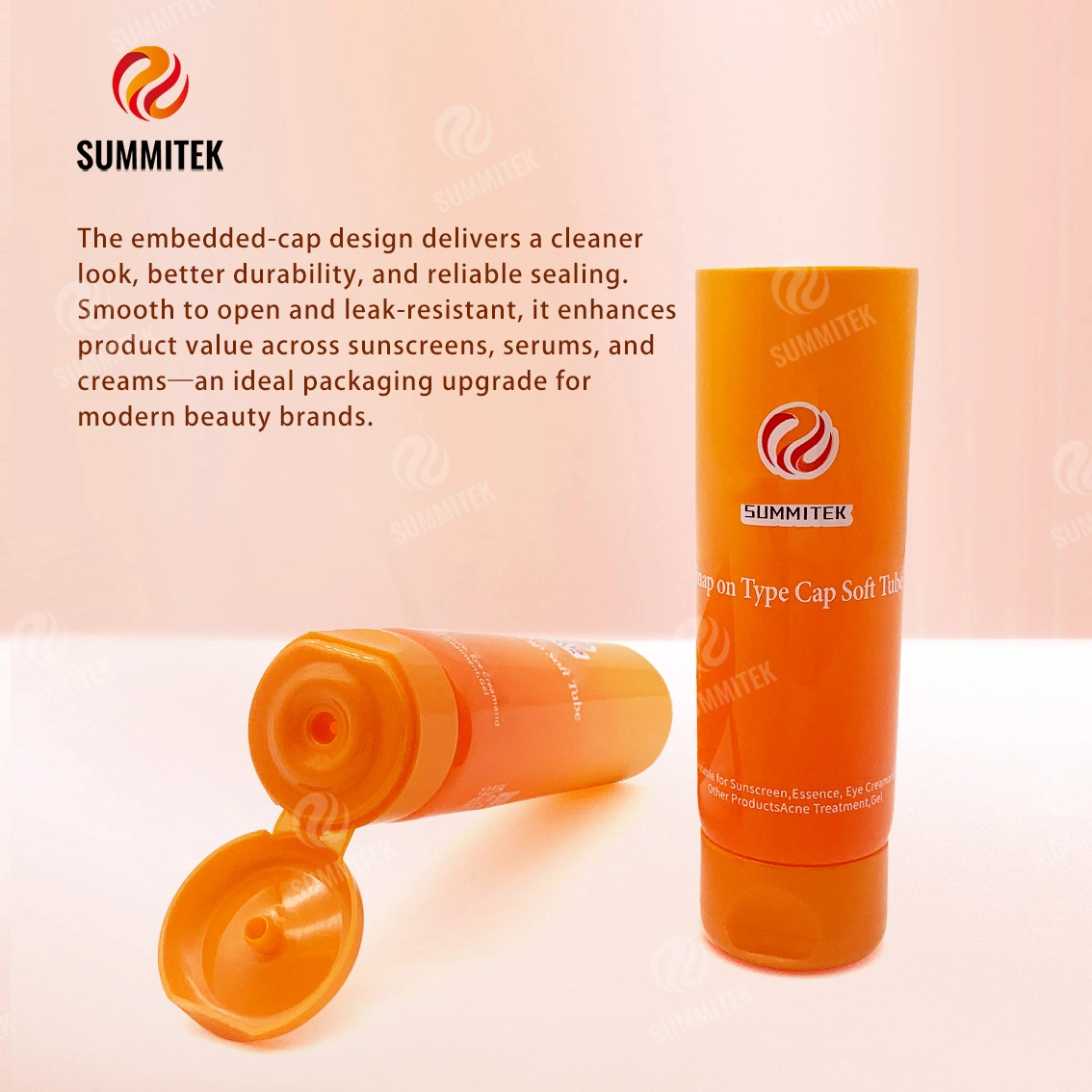 D35 Snap-on Flip Cap Tube | بسته بندی ضد آفتاب و مراقبت از پوست