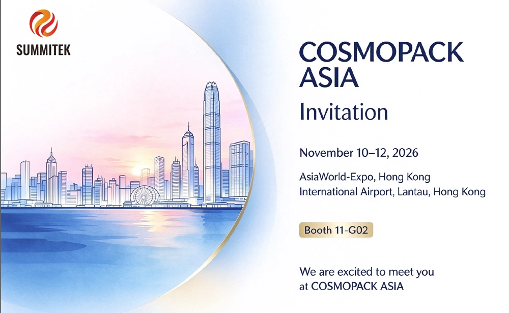 بیا با Summitek در Cosmopack Asia هنگ کنگ 2026 ملاقات کنیم
